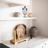 Trivet Riser Solid Reclaimed Elm Wood