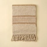 Tulum Striped Throw, Clay
