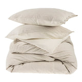 Kerala Kantha  Duvet Set Cream