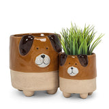 Large Dog on Legs Planter