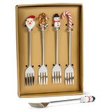Holiday Icon Cocktail Forks. Set of 4