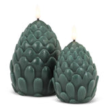 Large Pinecone LED Candle 5"