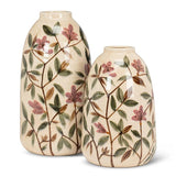 Large Floral Tall Vase