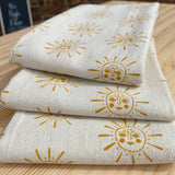 Handprinted Sun Kitchen Towel