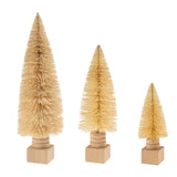 Sisal Bottle Brush Tree on Base , Natural