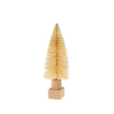 Sisal Bottle Brush Tree on Base , Natural