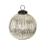 Silverfrost Holiday Ornament L, Ribbed