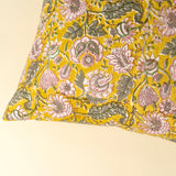 20x20 Block Print Pillow, Yellow