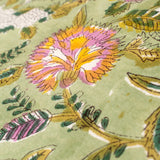 20x20 Block Print Pillow, Green