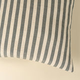 20x20 Narrow Stripe Pillow, Slate Grey