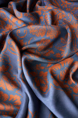 Denim Tapestry Kimono Gown