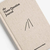 The Three Question Journal Linen - Daily Guided Wellbeing