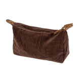 Block Print Lined Velvet Pouch L, Sangria