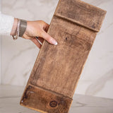 Trivet Riser Solid Reclaimed Elm Wood