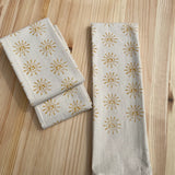 Handprinted Sun Kitchen Towel
