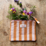 Jaipur Stripe Medium Pink Pouch