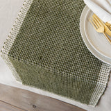 Lattice Table Runner - Olive Branch