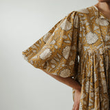 Mira Midi Dress - Gold Sona