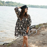 Mira Mini Dress - Night Flower -