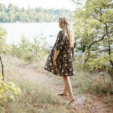 Mira Mini Dress - Night Flower -