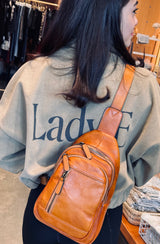 Sling Leather Bag Light