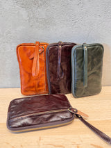 Vintage Leather Phone Pouch