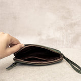 Vintage Leather Phone Pouch