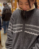 Fleece Lined Zip Sweater Unisex