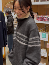 Fleece Lined Zip Sweater Unisex