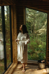 Linen Robe, Ivory