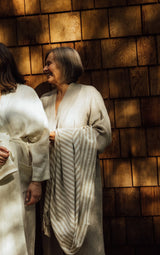 Linen Robe, Ivory