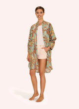 Oversized Shirt Dress - Patterned Palms