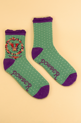 Letter V Ankle Socks