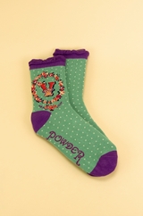 Letter V Ankle Socks