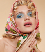 Square 100% Floral Petal Silk