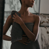 French Waffle Towel Anthracite