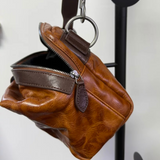 Sling Leather Bag Brown