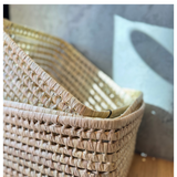 Square  Palm Leaf Basket