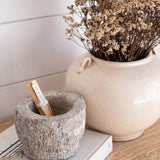 Cream Glazed Vintage Inspired Pot