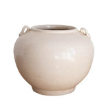 Cream Glazed Vintage Inspired Pot