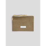 Green organic cotton canvas small pouch (Copy)
