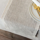 Lattice Table Runner - Dove Gray