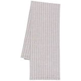 Dove Gray Stripe Linen-Cotton Dishtowel