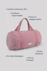 Rosewood Organic Cotton Canvas Bowling Bag