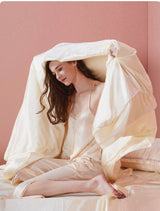 Silk Double Quilt Bedding - Ivory