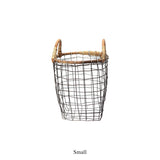 Rattan Top Wire Basket