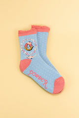 Letter O Ankle Socks
