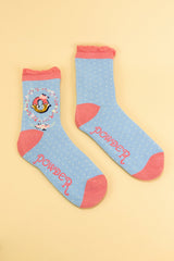 Letter O Ankle Socks