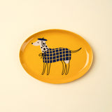 Dapper Dog Decorative Enameled Tray
