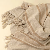 Tulum Striped Throw, Clay